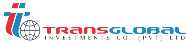 TransGlobal Investments company logo with blue and red text and icon